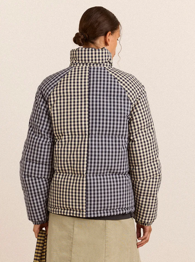 Opal Puffer, Reversible Gingham