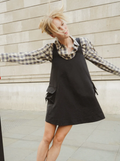 Cairo Mini Dress, Black