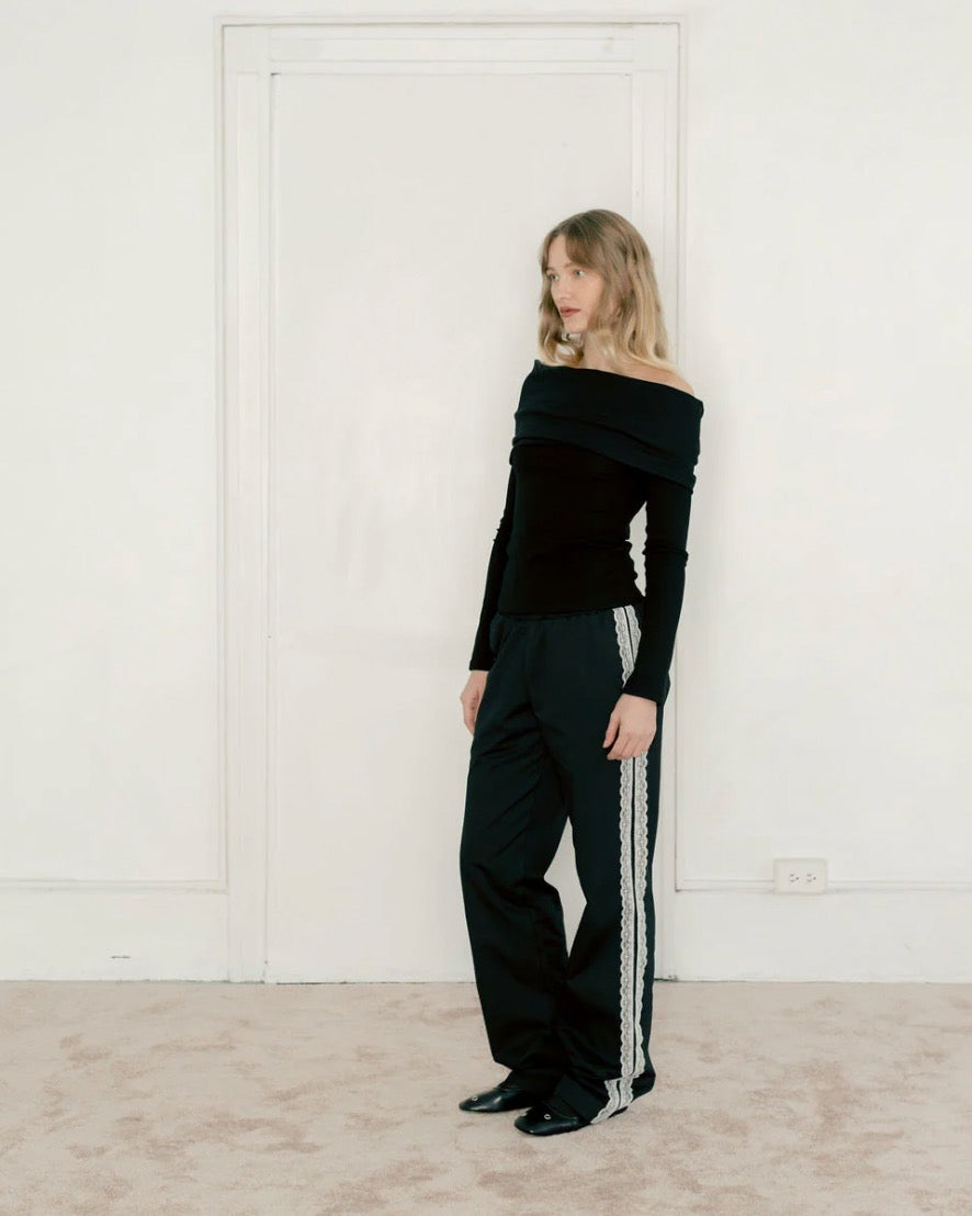 Sofina Pant, Black Twill