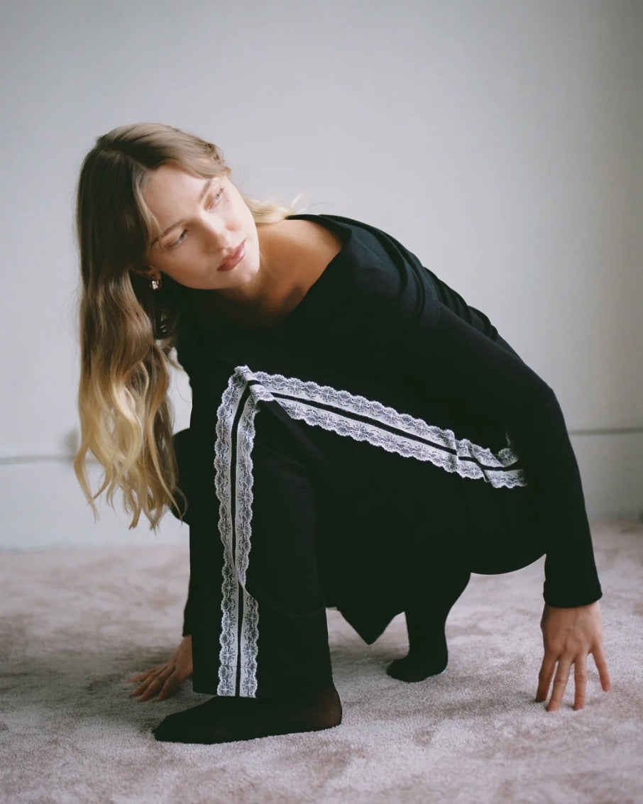 Sofina Pant, Black Twill