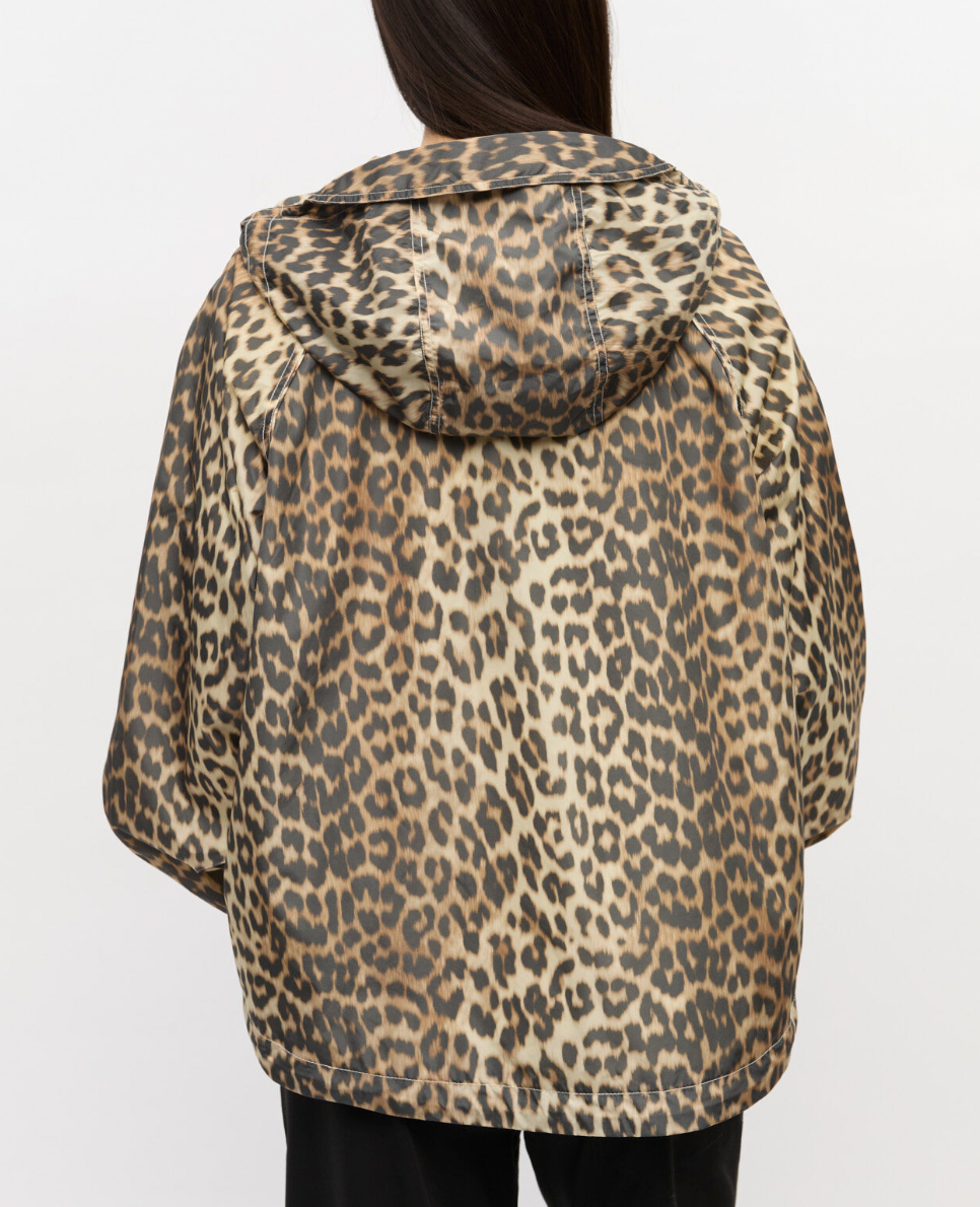 Flyweight Nylon Jacket, Leopard Print