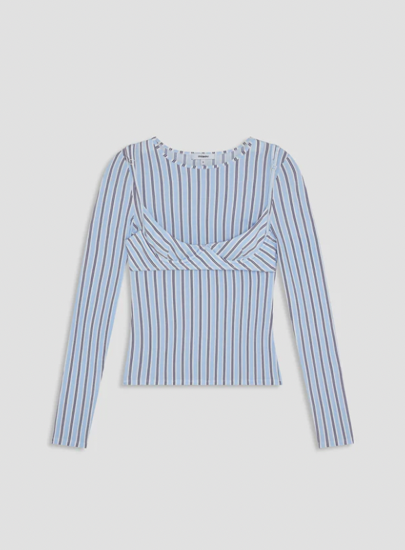 MIAOU Cara Top, Blue Stripes