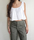 Ella Top, White Eyelet