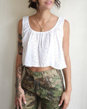 Ella Top, White Eyelet