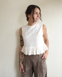 Matille Top, White Cotton