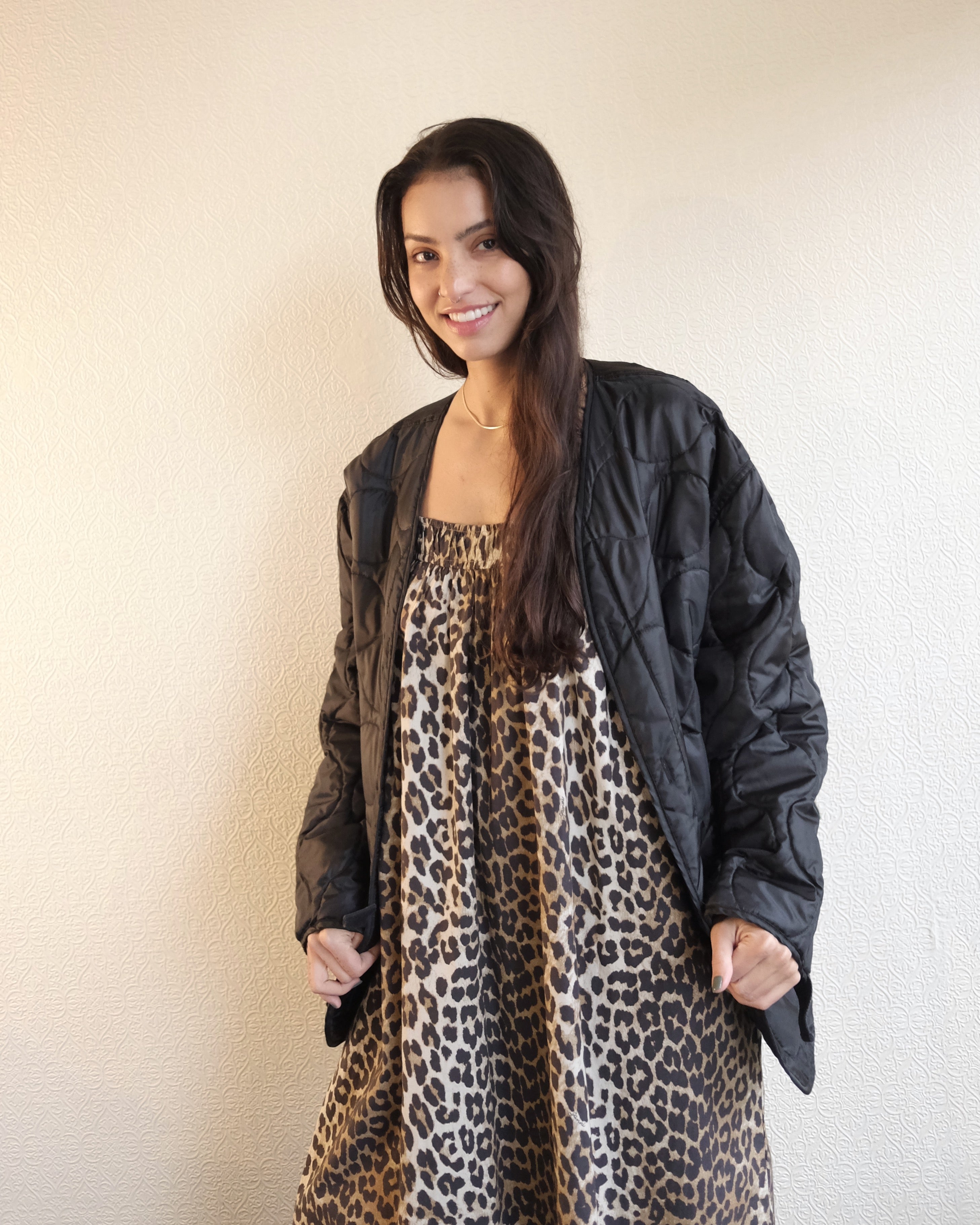 Vintage Military Liner, Black