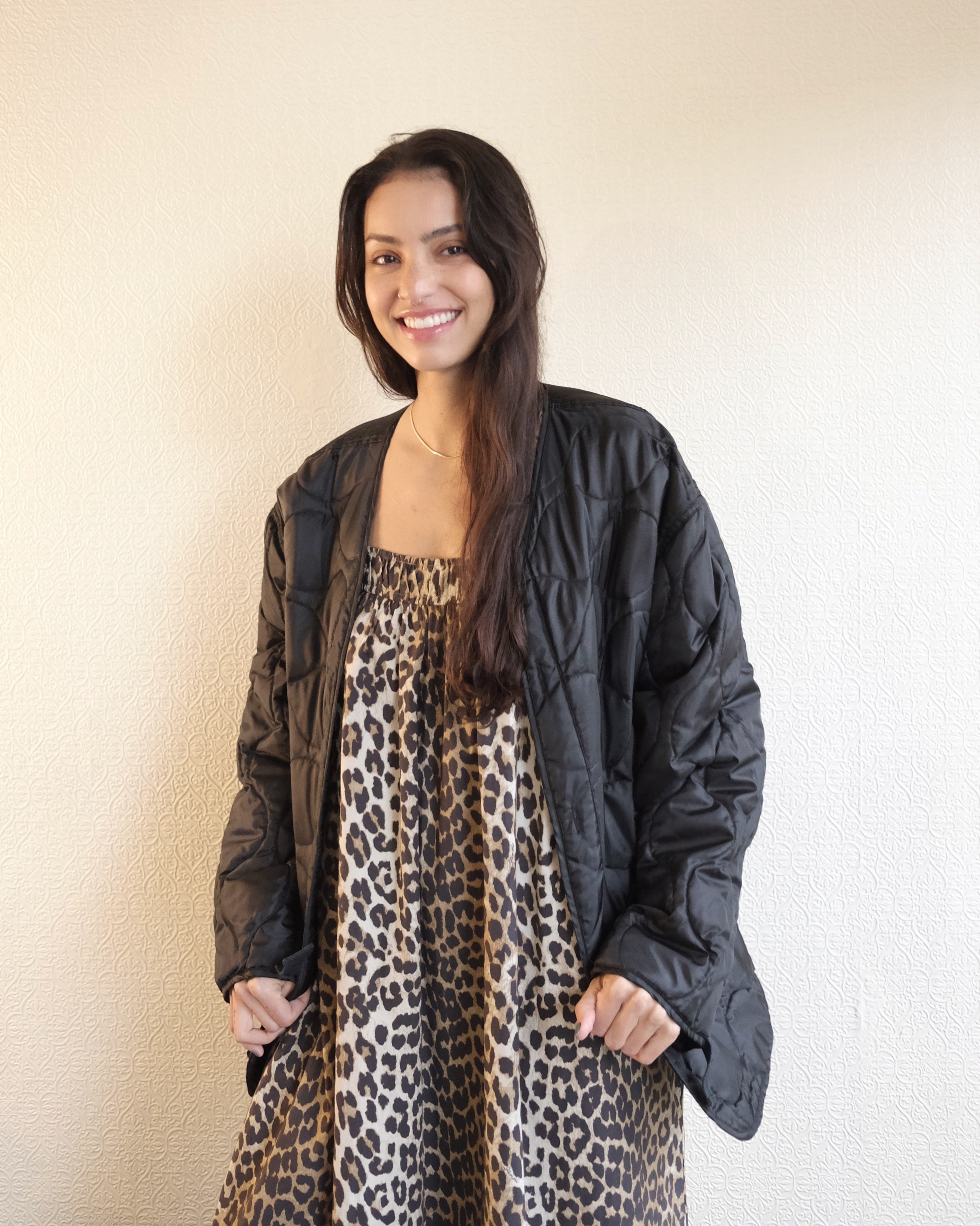 Vintage Military Liner, Black