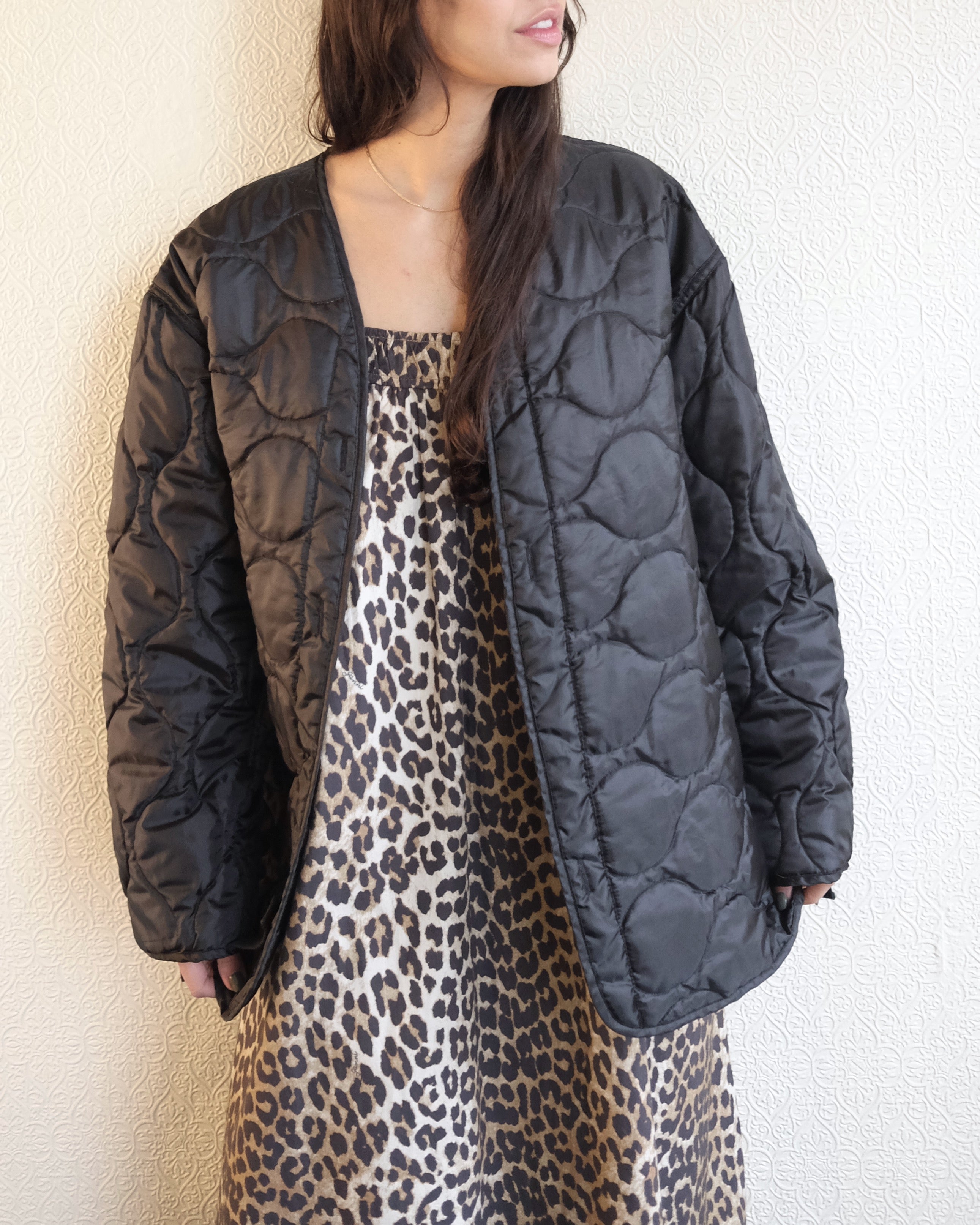 Vintage Military Liner, Black