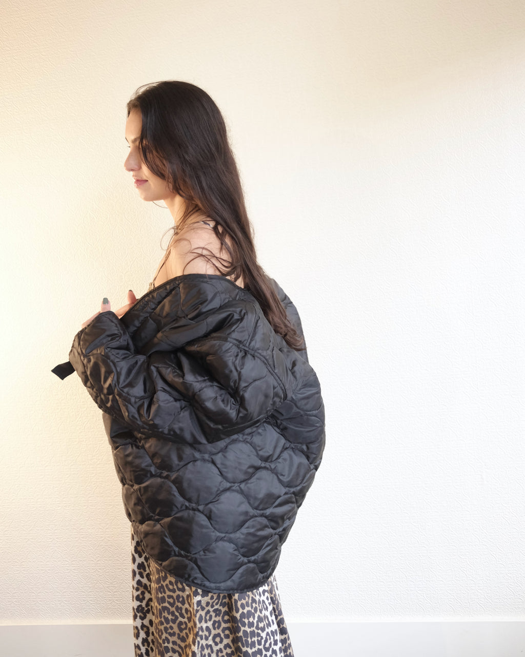 Vintage Military Liner, Black