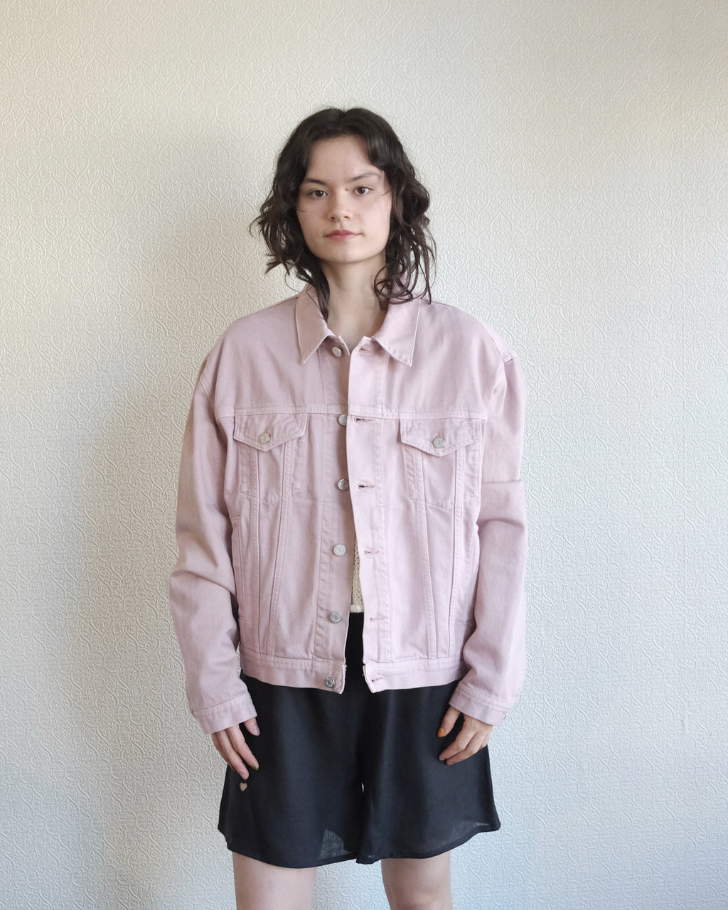 Liverpool Denim Jacket, Rose Smoke