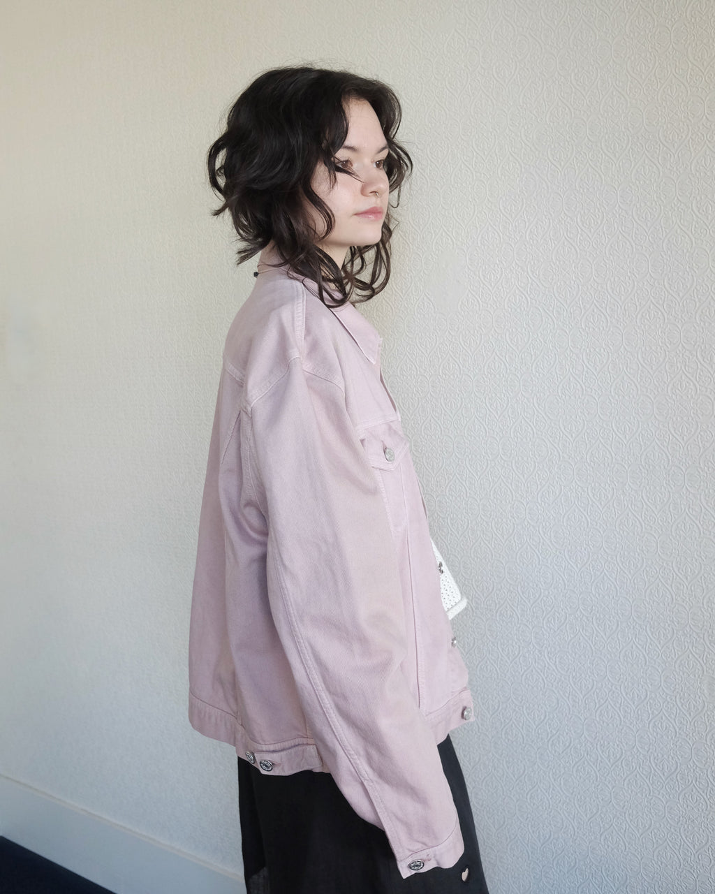 Liverpool Denim Jacket, Rose Smoke