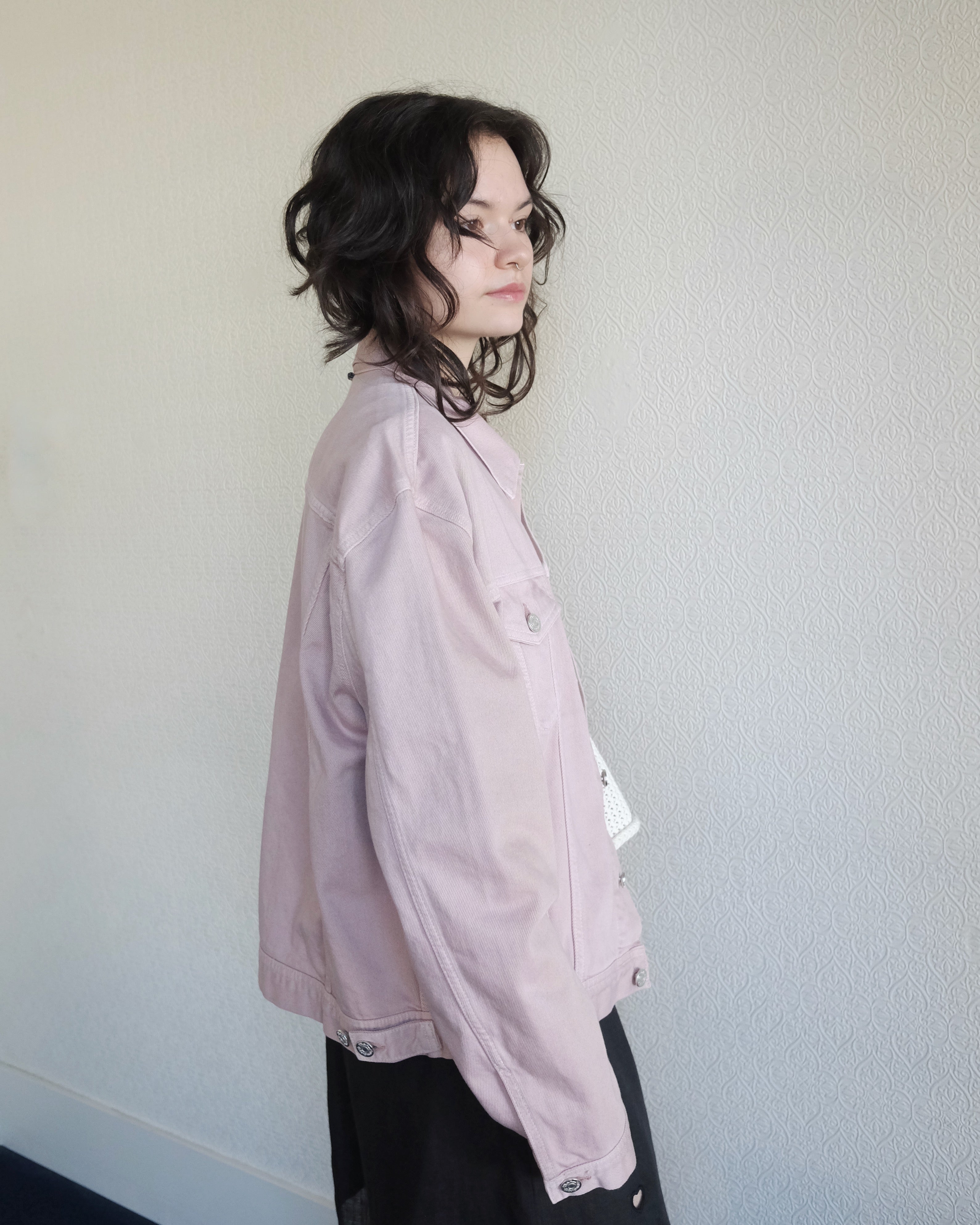 Liverpool Denim Jacket, Rose Smoke