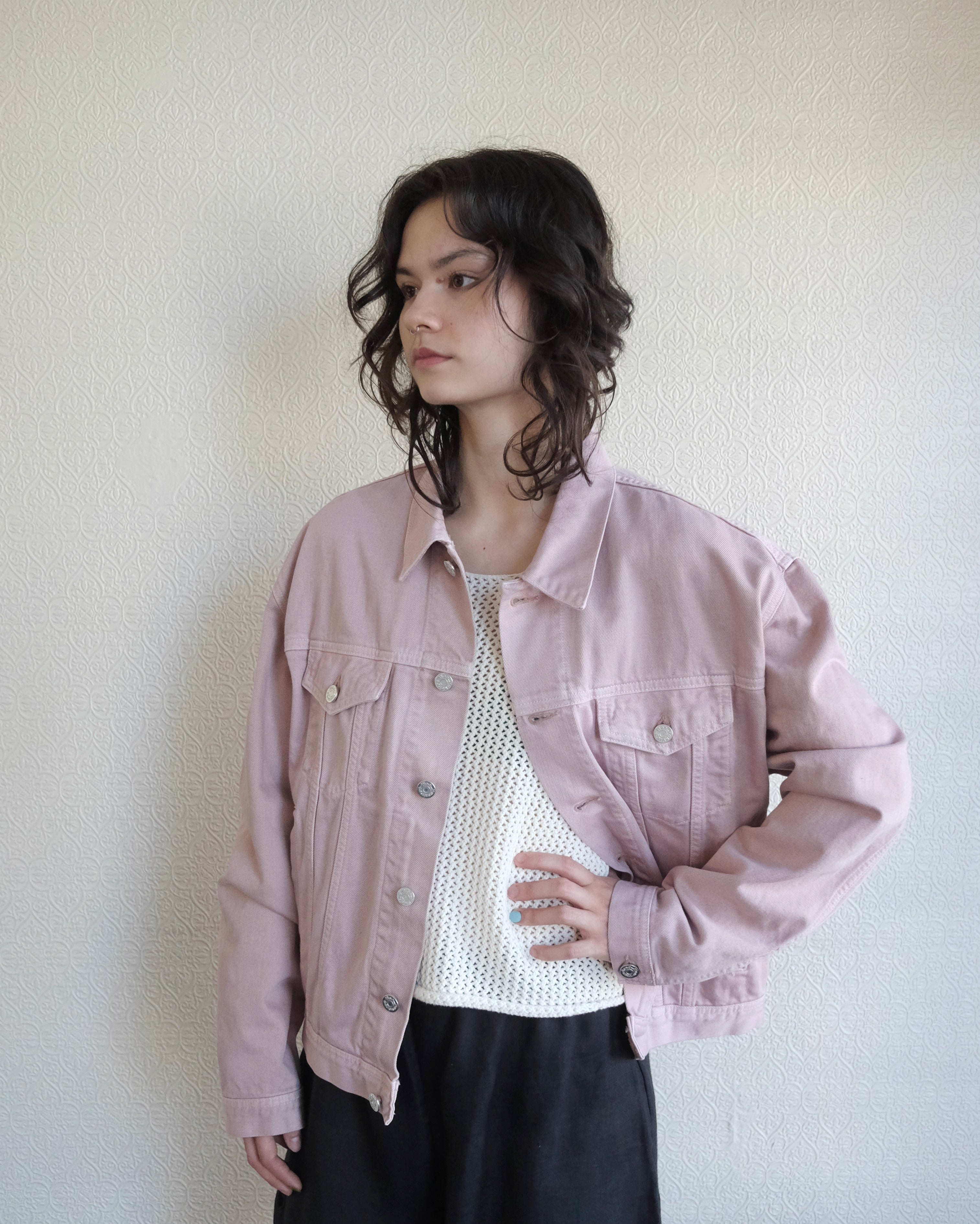 Liverpool Denim Jacket, Rose Smoke