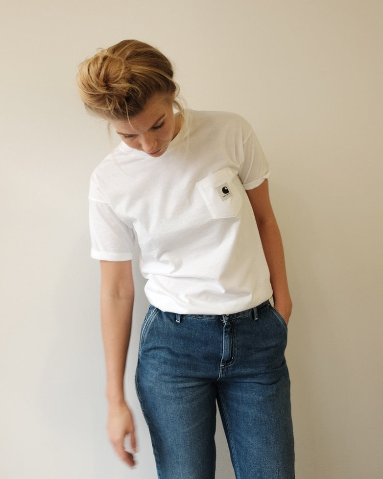 Carrie Pocket Tee, White