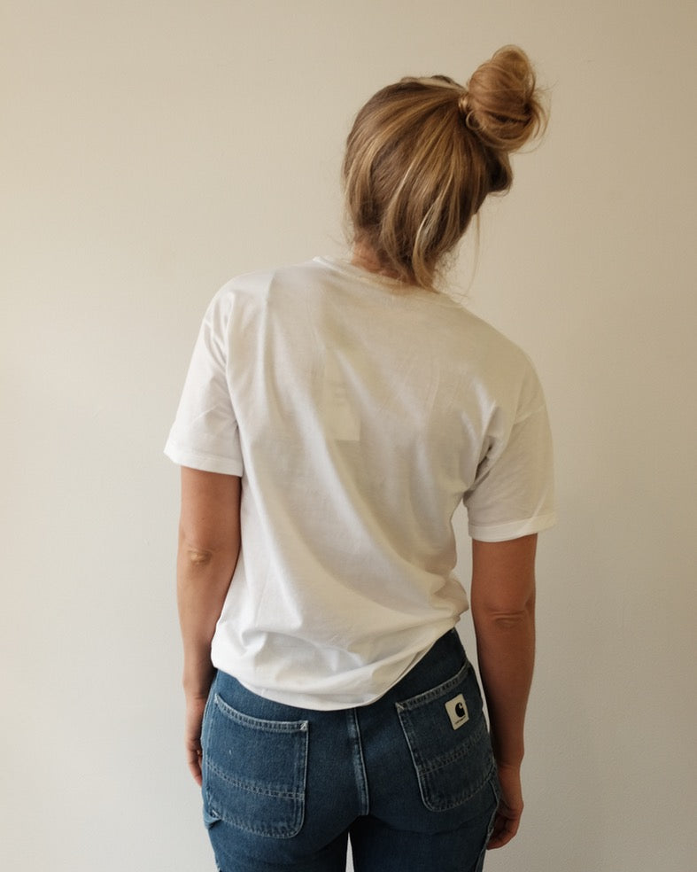 Carrie Pocket Tee, White
