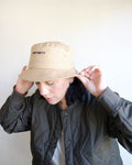 Script Bucket Hat, Dusty Light Brown