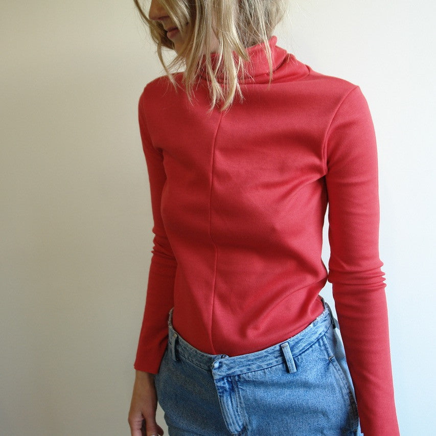 Red Turtleneck