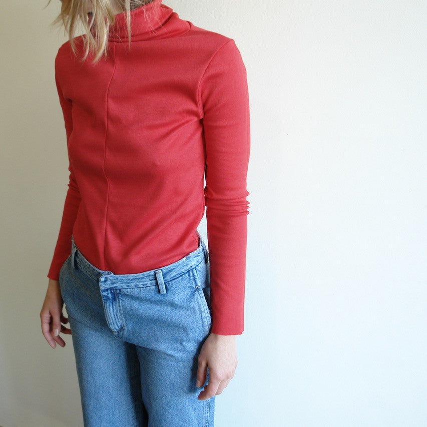 Red Turtleneck
