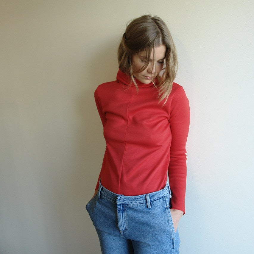 Red Turtleneck