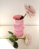 Painted Glass Vase, Bubblegum Pink