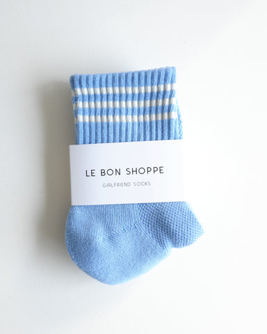 Girlfriend Short Socks, Parisian Blue