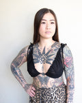 Mesh Bra Top, Black