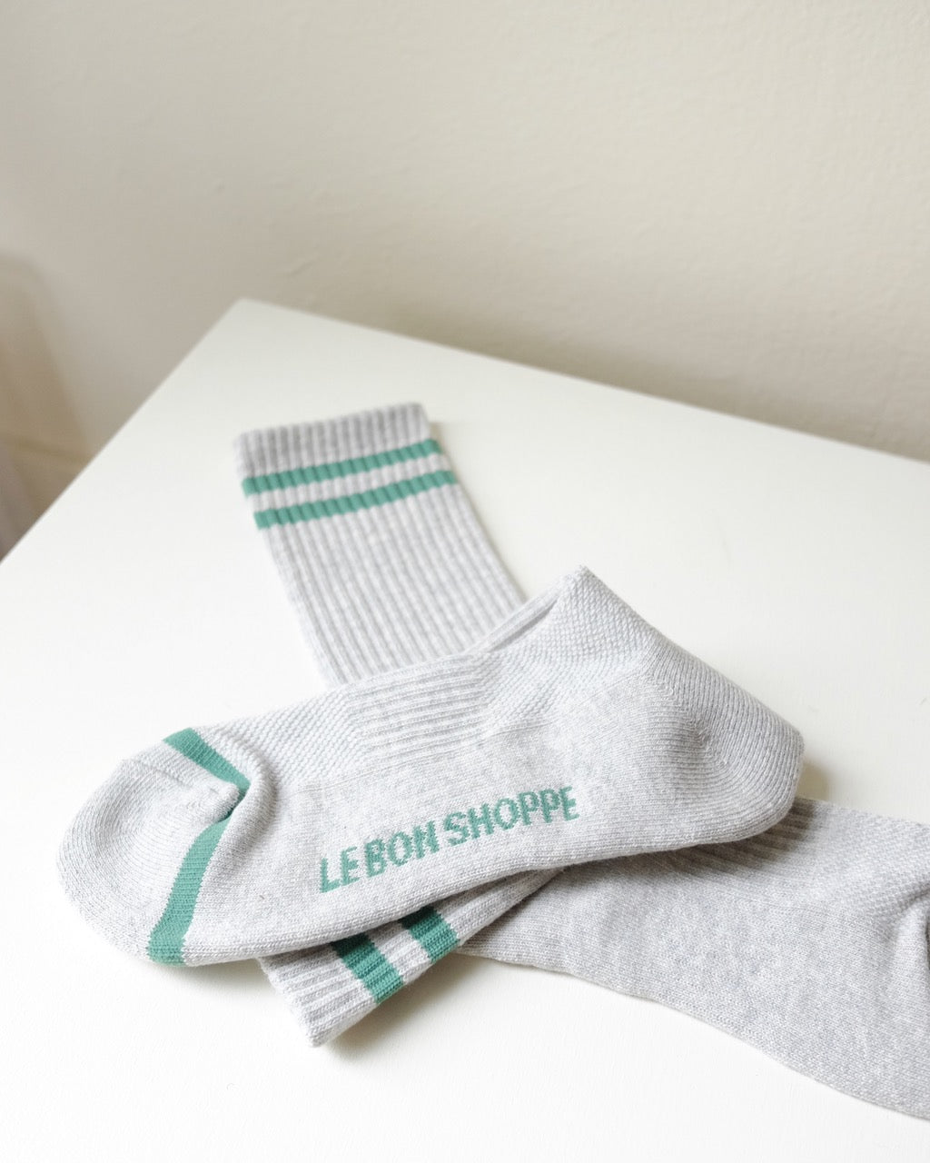 MENS Boyfriend Socks, Light Grey