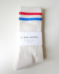 MENS Boyfriend Socks, Milk