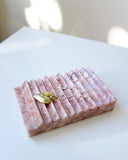 Apapacho World Soap Dish/Jewelry Tray, Pink Marble