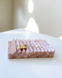 Apapacho World Soap Dish/Jewelry Tray, Pink Marble
