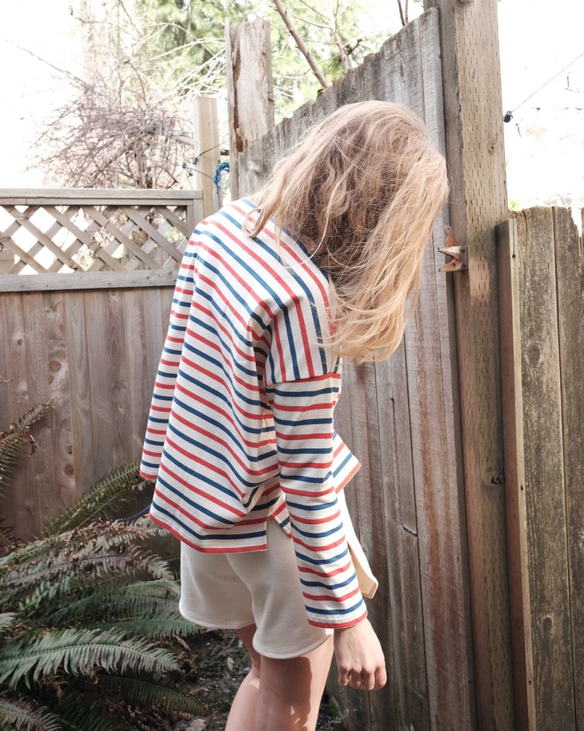 Mariniere Shirt, Tri Color