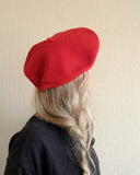 Maple Beret, Red Wool