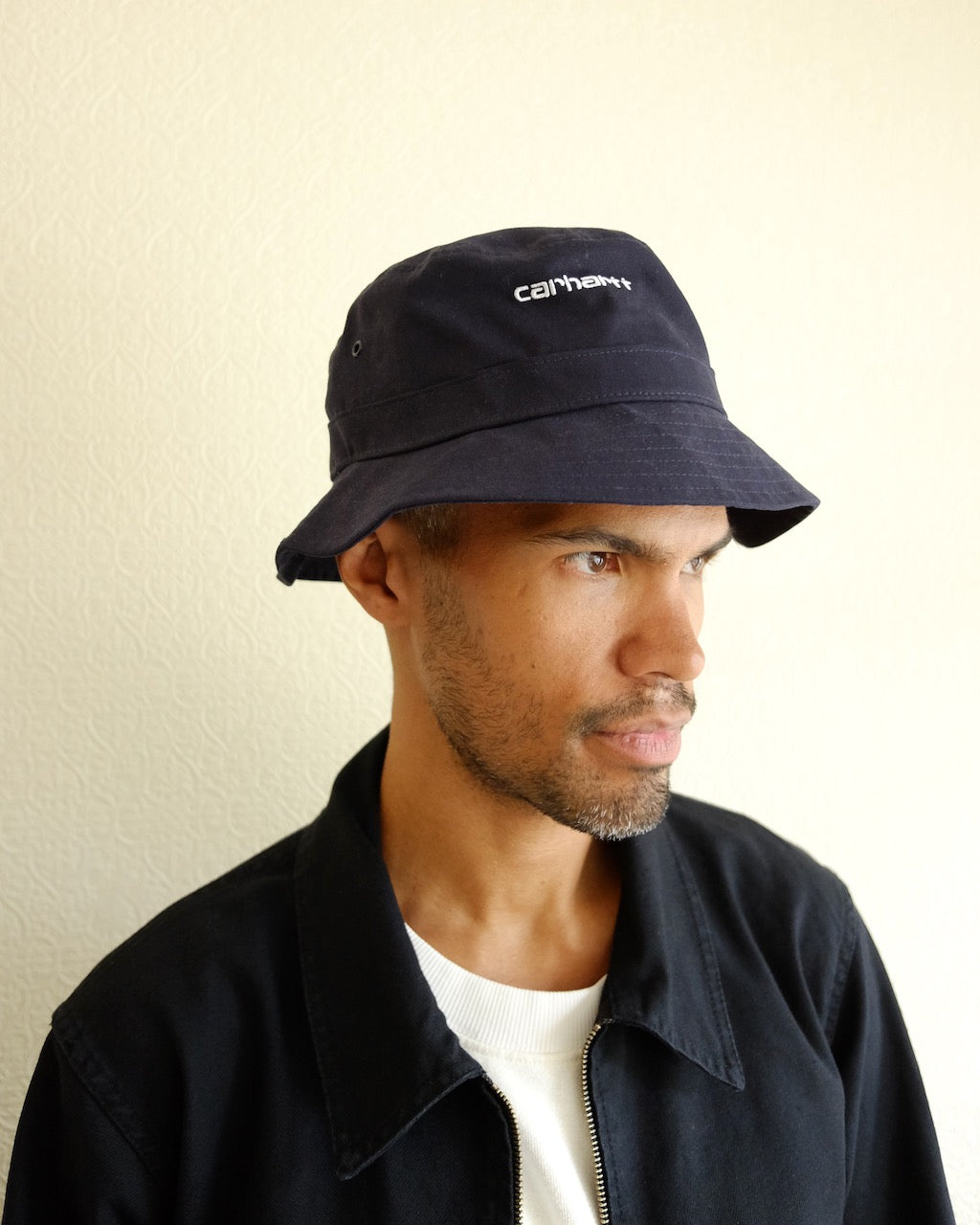 Script Bucket Hat, Black