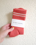 Boyfriend Socks, Coral