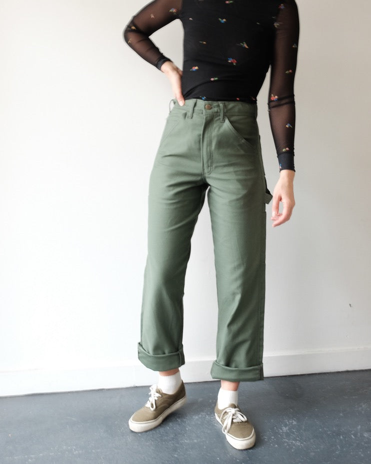 Stan Ray Painter Pant, Olive Sateen