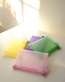 Small Mesh Zip Case, Various Colors