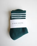 Girlfriend Short Socks, Hunter Green