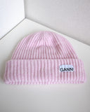 Recycled Wool Beanie, Lilac Sachet