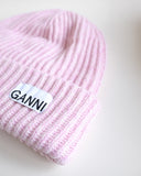 Recycled Wool Beanie, Lilac Sachet