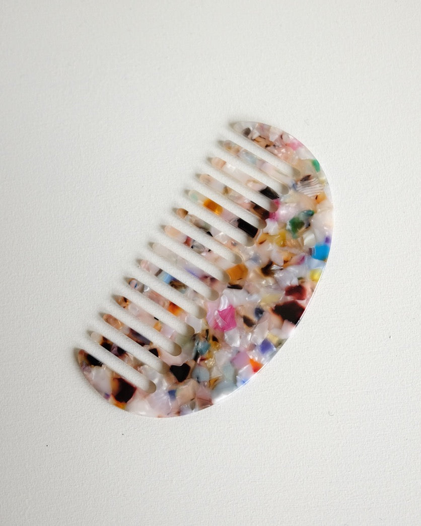 Acetate Comb, Half Moon