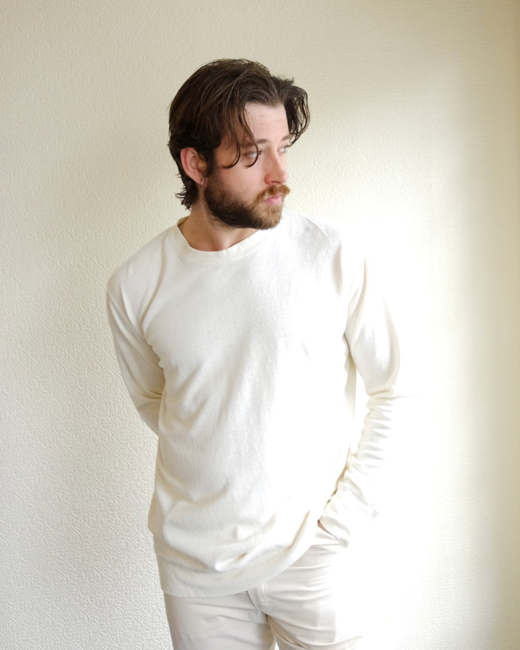 California Pullover, Washed White