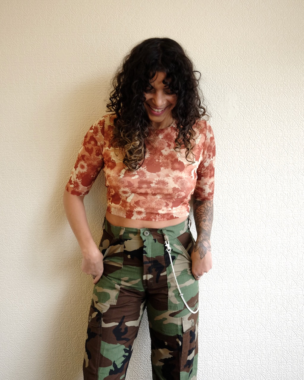 Red Label Six Pocket Pants, Woodland Camo