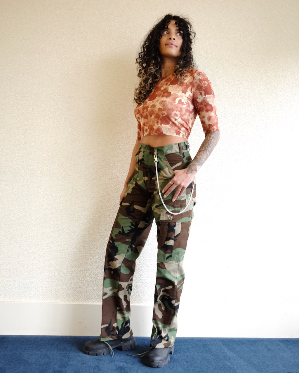 Red Label Six Pocket Pants, Woodland Camo