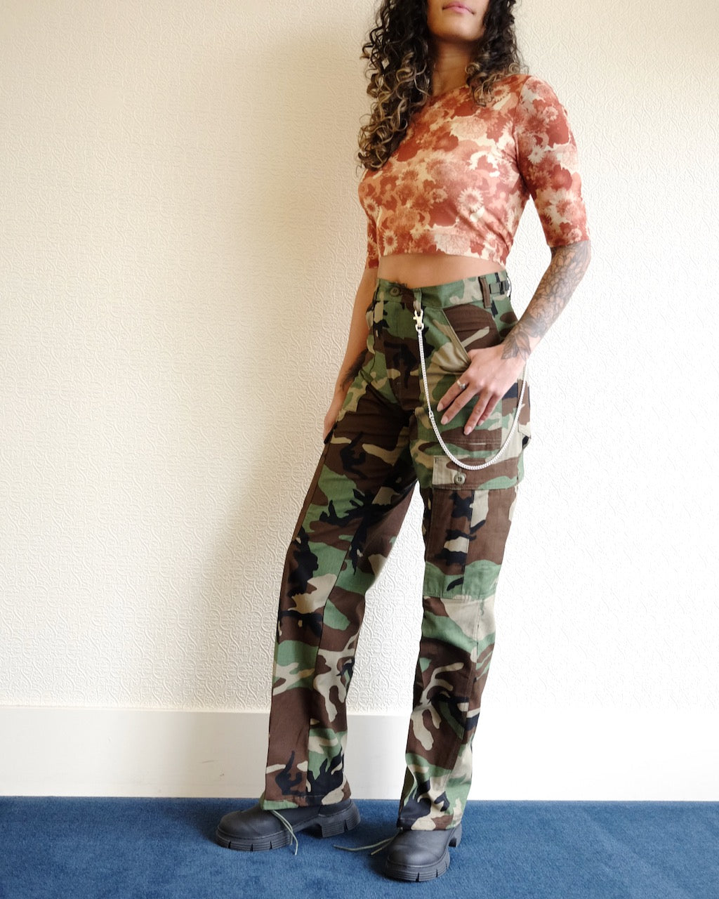 Red Label Six Pocket Pants, Woodland Camo