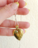 Heart Necklace, Brass