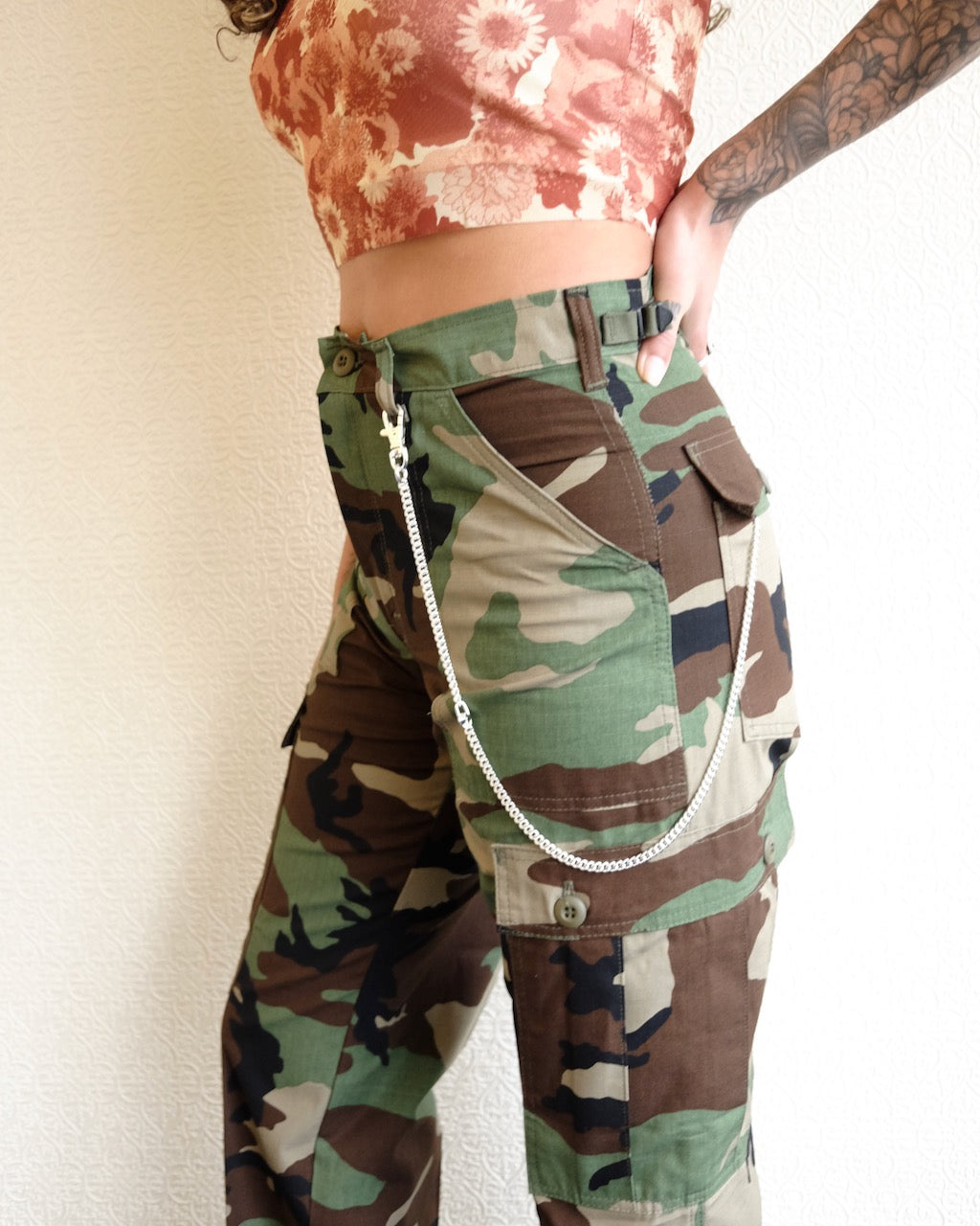 Red Label Six Pocket Pants, Woodland Camo