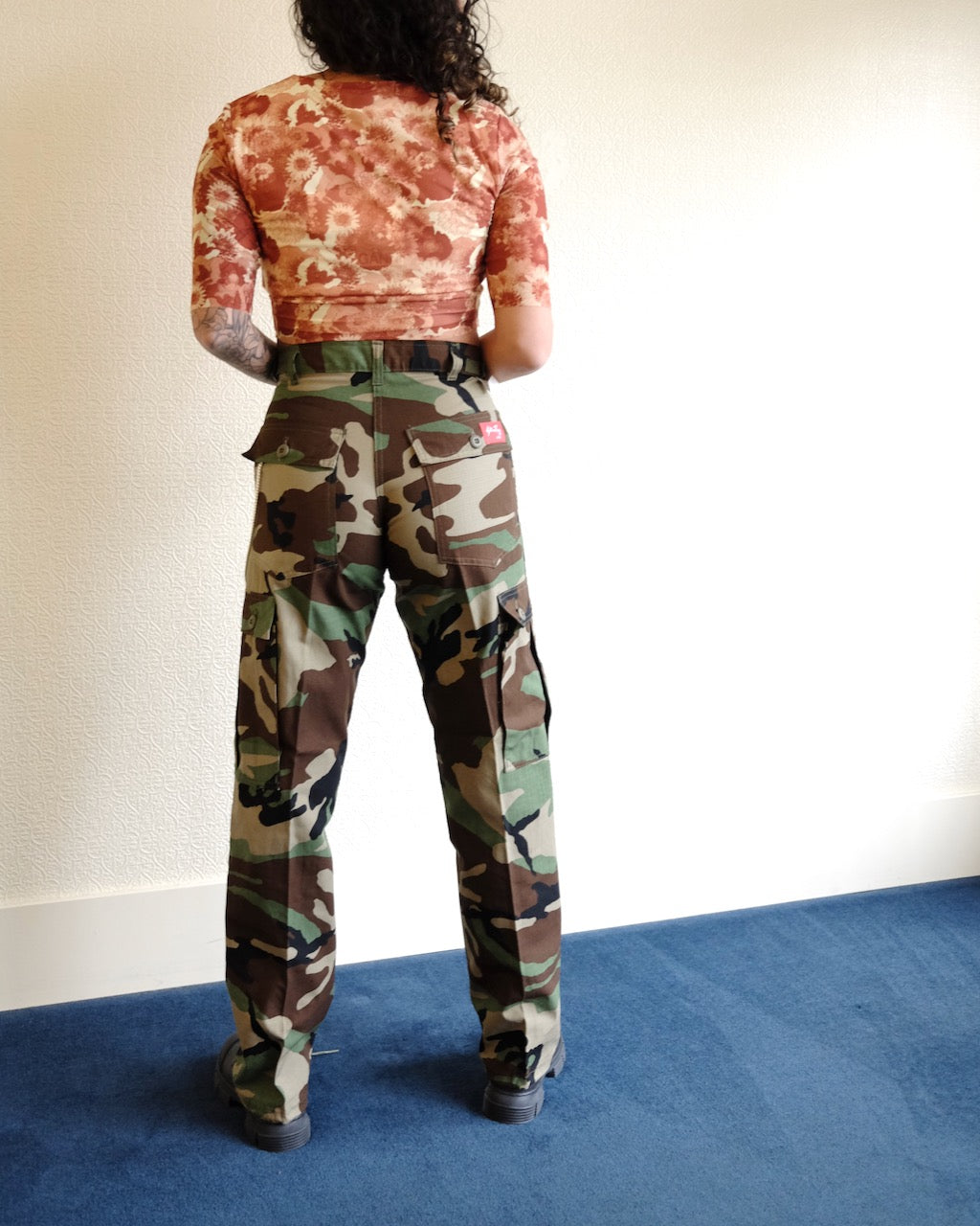 Red Label Six Pocket Pants, Woodland Camo