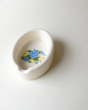 Floral Ashtray, Baby Blue