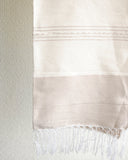Hand Loomed Blanket, Taupe