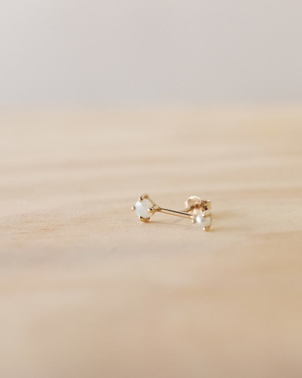 Opal and Pearl Orbit Stud